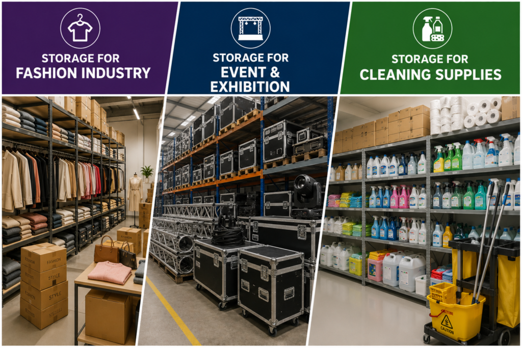 Smart Storage Solutions for Modern Industries: Fashion, Events & Cleaning Supply Management